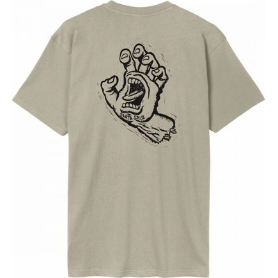 Santa Cruz tričko Stamped Screaming Hand T-Shirt Stone Grey