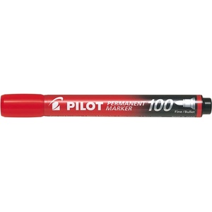 Pilot Постоянен маркер Pilot 100 кръгъл червен (SCA-100-R)