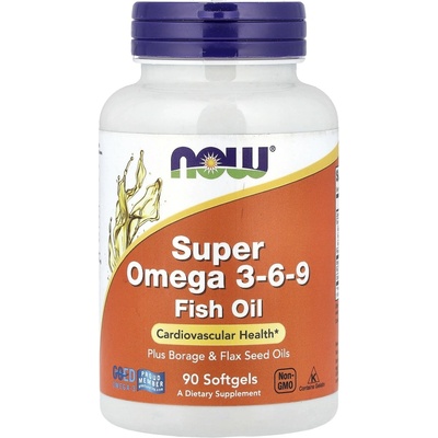 Now FOODS Super Omega 3-6-9 1200 mg 90 softgel kapslí