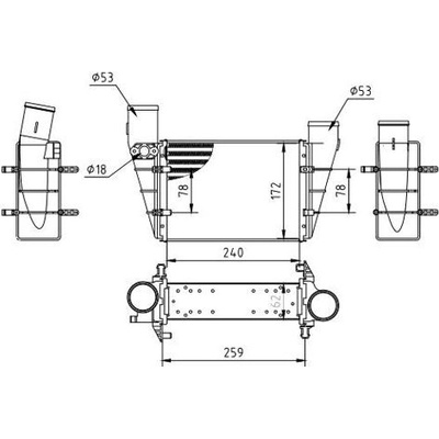 Chladič turba HART 603 825
