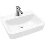 Villeroy & Boch O. novo - Умивалник за монтаж върху плот, 55x46 см, без преливник, отвор за смесител, CeramicPlus, алпийско бяло 4A41MJR1 (4A41MJR1)