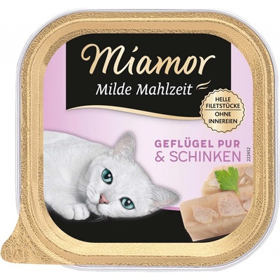 Miamor Milde Mahlzeit čisté drůbeží a šunka 16 x 100 g