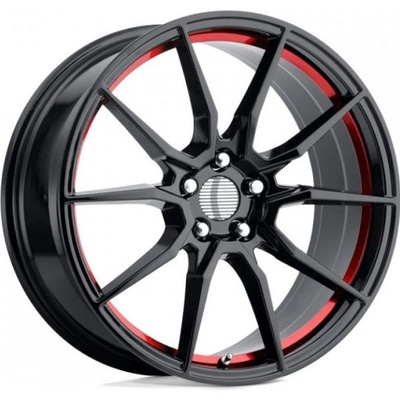 Performance Replicas PR193 9x17 5x114,3 ET24 gloss black red machined