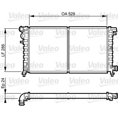 Chladič, chlazení motoru VALEO 731530