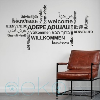 Image 1 of Стикер за декорация Добре дошли (13091)