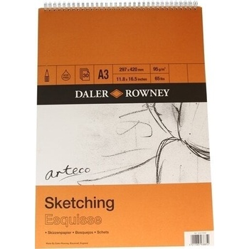Image 1 of Daler-Rowney Arteco Sketching Paper Скицник 30 A3 95 g (405070300)