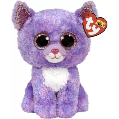 TY Toys Плюшена котка TY Toys Beanie Boos - Лилава, 24 cm (TY36486)