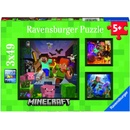 Ravensburger 056217 Minecraft Biomes 3x49 dílků