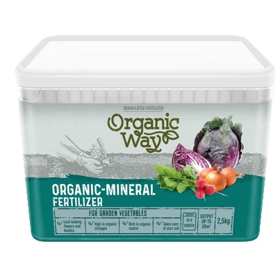 Seklos Гранулирана органично-минерална тор за градински зеленчуци / Organic-mineral fertilaizer 2, 5 кг