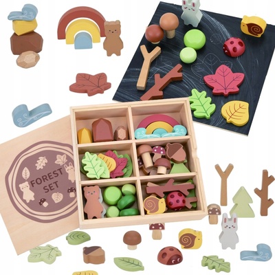 Tooky Toy Sada na hraní v boxu Les