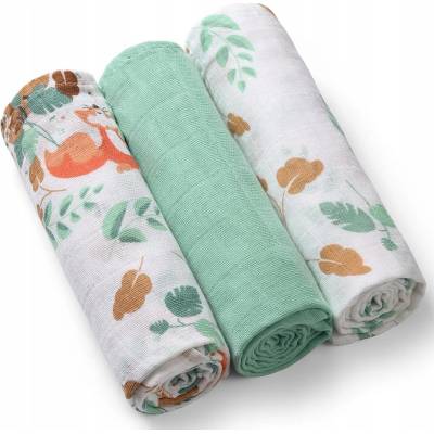 BabyOno Bavlněné pleny MINT Wild Nature 3 ks