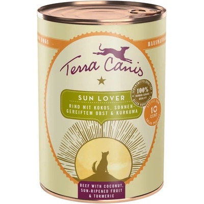 Terra Canis Sun Lover - Говеждо с кокос, слънчево узрели плодове и куркума 400 г