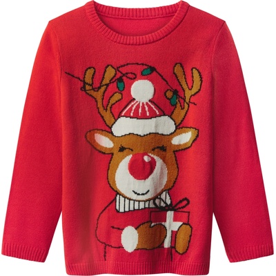 Lupilu vánoční svetr s LED efektem a zvukem červená – Zboží Dáma