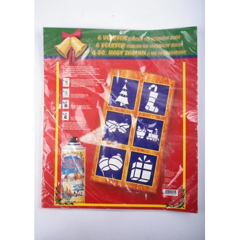 Dupli-color Šablóna na vianočné dekorácie Profi 6ks k sprejovému vianočnému snehu