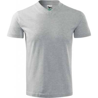 Malfini V-Neck 102 svetlosivý melír