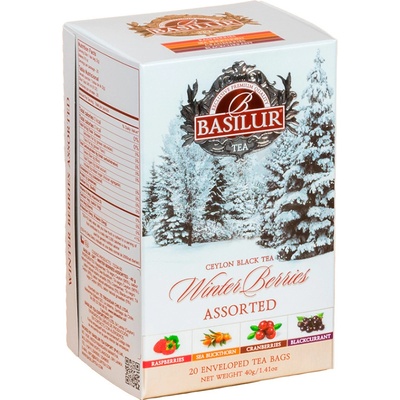 Basilur Winter berries assorted černý čaj 20 ks