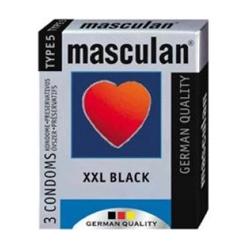 Masculan XXL Black 3 ks
