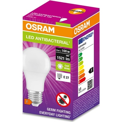 Osram Antibakteriální LED žárovka E27 LC CL A 13W 100W neutrální bílá 4000K