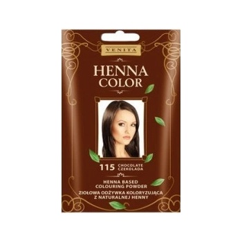 Venita Henna Color Powder barvící pudr na vlasy 115 Chocolate 25 g