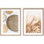 Styler Печатни картини в комплект 2 бр. с включена рамка 30x40 cm Full Beige - Styler (OB-14952)