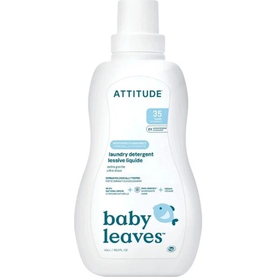 ATTITUDE Baby leaves Prací gél pre deti s vôňou harmančeka (35 pracích dávok)