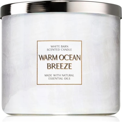 Bath & Body Works Warm Ocean ароматна свещ с есенциални масла 411 гр