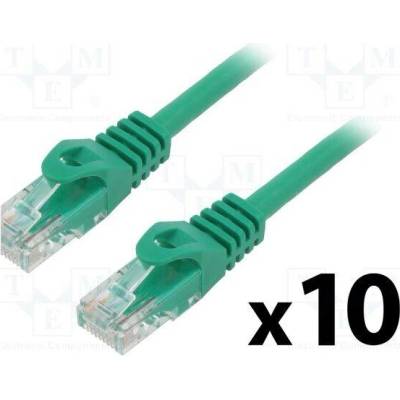 Lanberg PCU6-20CC-0050-G Patch U/UTP Cat 6 RJ45 vidlice z obou stran lanko CCA