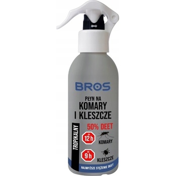 Bros Tekutina proti komárom a kliešťom 50% DEET 130 ml
