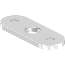 Feldmann Nerezový držiak madla zábradlia s plochou podstavou - vanička 60180-240 brus, 63x24 mm
