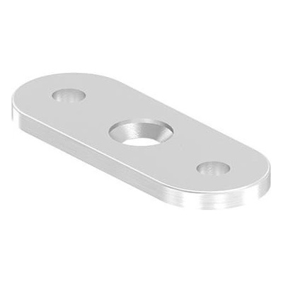 Feldmann Nerezový držiak madla zábradlia s plochou podstavou - vanička 60180-240 brus, 63x24 mm
