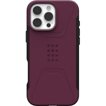 Urban Armor Gear Калъф UAG - Civilian MagSafe, iPhone 16 Pro Max, бордо (840283914171)