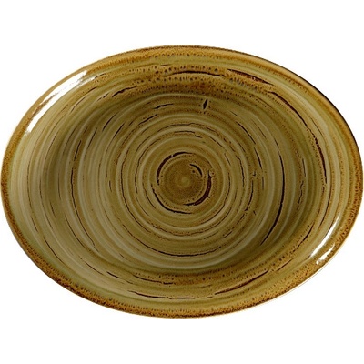 RAK Porcelain Spot talíř oválný 36 cm hnědý granát SGRNNOP36-6