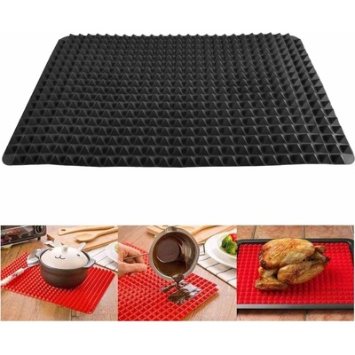 Silikonová podložka na pečení 39x27,5cm, černá, Pyramid-Pan-28320 Perfect Home – Sleviste.cz