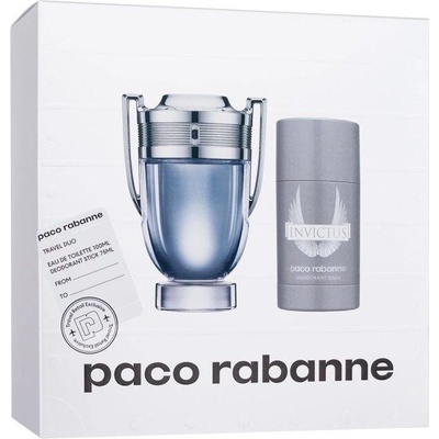 Paco Rabanne Invictus EDT 100 ml + 75 ml deostick darčeková sada