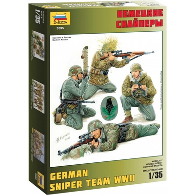 ZVEZDA Model Kit figurky 3595 German Sniper Team 1:35
