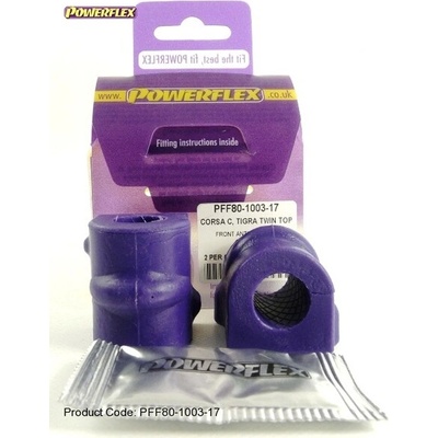 Powerflex Silentbloky Opel Tigra Twin Top (04-) Front Anti Roll Bar Mounting Bush 17mm