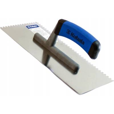 Hladítko nerez, zub 4 mm, 270 x 130 mm, gumová rukojeť
