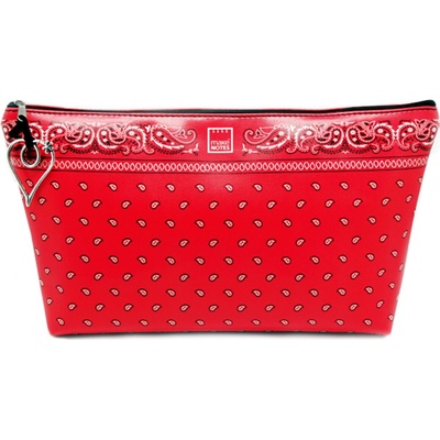 Makenotes kosmetická taštička BANDANAS červená