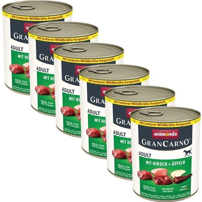 Animonda Gran Carno Adult jeleň s jablkom 6 x 800 g