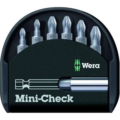 Sada křížových bitů Mini-Check PZ s držákem 893/4/1 K Wera 056296 6 ks