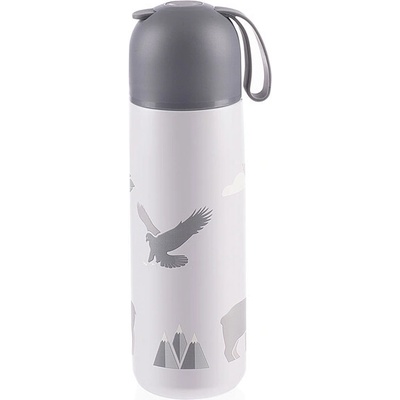 Zopa Termoska na tekutiny se silikonovým držákem 400 ml Mountains