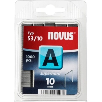 Novus Скоби за такери Type A53 Superhard, 11.3х10х0.75 мм, 1000 бр. , Novus (042-0357)