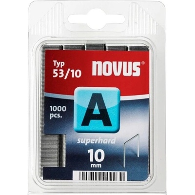 Novus Скоби за такери Type A53 Superhard, 11.3х10х0.75 мм, 1000 бр. , Novus (042-0357)