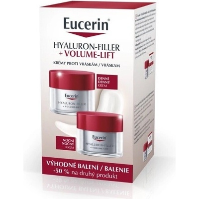 Eucerin Hyaluron-Filler + Volume denní a noční krém 2x50 ml 2024