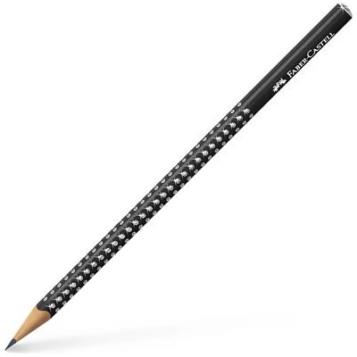 Faber-Castell Графитен молив, B, триъгълен, FABER-CASTELL "Sparkle", перлено черен 118299 (118299)