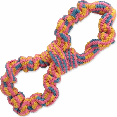 Dog Fantasy přetahovadlo osmička barevné vzor 2 25 cm