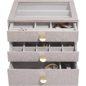 Stackers Ковчеже за бижута Stackers с 3 чекмеджета cлassic таупе (75886)