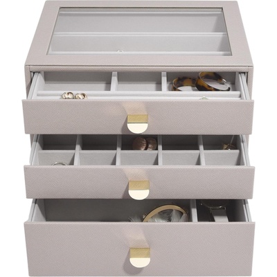 Stackers Ковчеже за бижута Stackers с 3 чекмеджета cлassic таупе (75886)