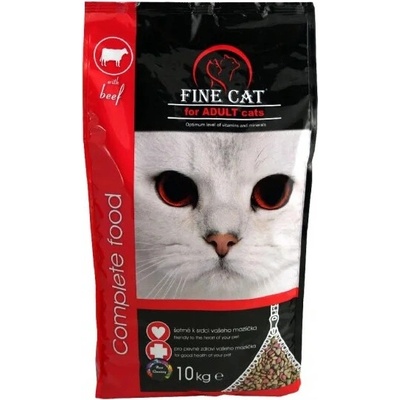 FINE CAT Adult hovězí 10 kg