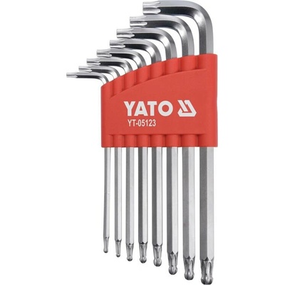 Yato sada dlhých kľúčov Torx s guľôčkou T9 - T40 YT-05123